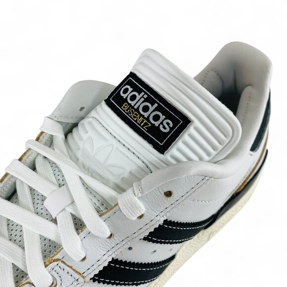 adidas Busenitz Crystal White Black Men\'s Skateboarding Shoes Sneakers JQ3712
